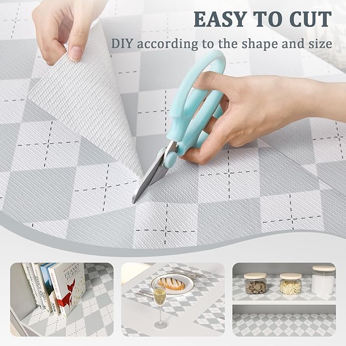 Shelf Liner for Kitchen Cabinets 24" x 120" Non-Adhesive Non-Slip Drawer Liners - Image 4