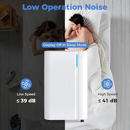 COSTWAY 54 Pints Dehumidifier for Basement, 4500 Sq.Ft Portable Dehumidifier - Image 7