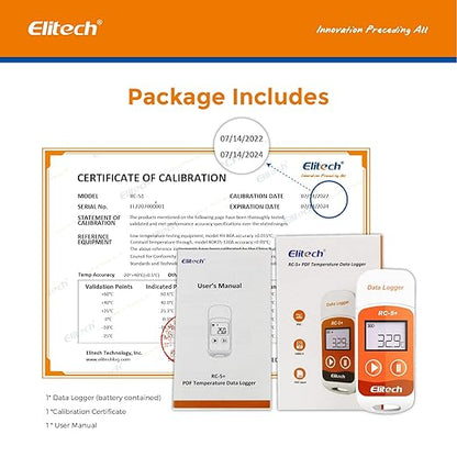 Elitech RC-5+Digital PDF USB Temperature Data Logger Reusable Recorder - Image 9