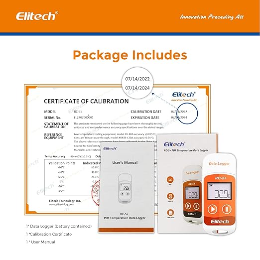 Elitech RC-5+ Digital PDF USB Temperature Data Logger Reusable Recorder - Image 9