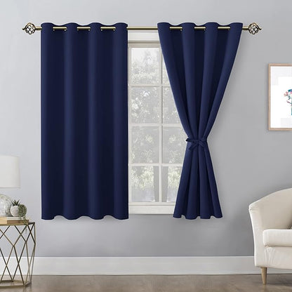 Hiasan Blackout Curtains for Bedroom, 52 x 54 Inches Long - Image 2