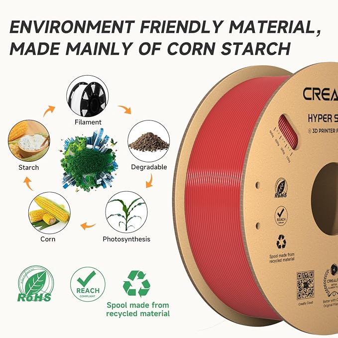 Official Creality Hyper PLA Filament 1.75mm Blue & Red 2KG, 30-600mm/s High - Image 7