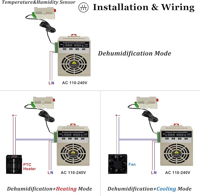 Automatic Small Dehumidifier for Grow Tent, Electric Box, Storage Cabinet - Image 4