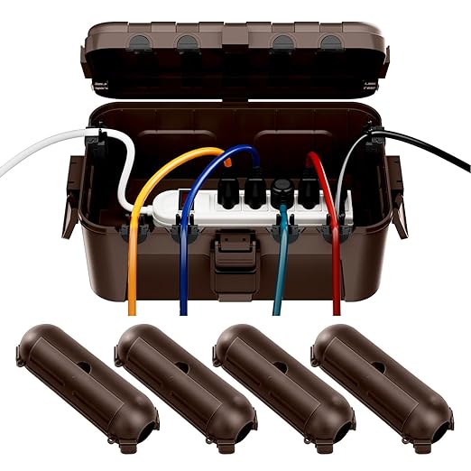 RESTMO 5-Piece Outdoor Waterproof Electrical Box Set – 12.5" x 8.5" x 5" Large by Restmo