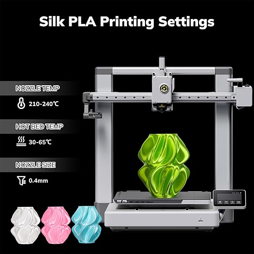 AMOLEN PLA 3D Printer Filament, PLA Filament 1.75mm, Silk Filament Bundle - Image 3
