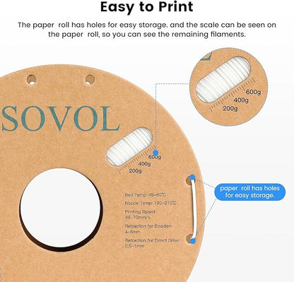 Sovol PLA 3D Printer Filament 2kg Spool Printing Materials, Wiring Tightness - Image 3