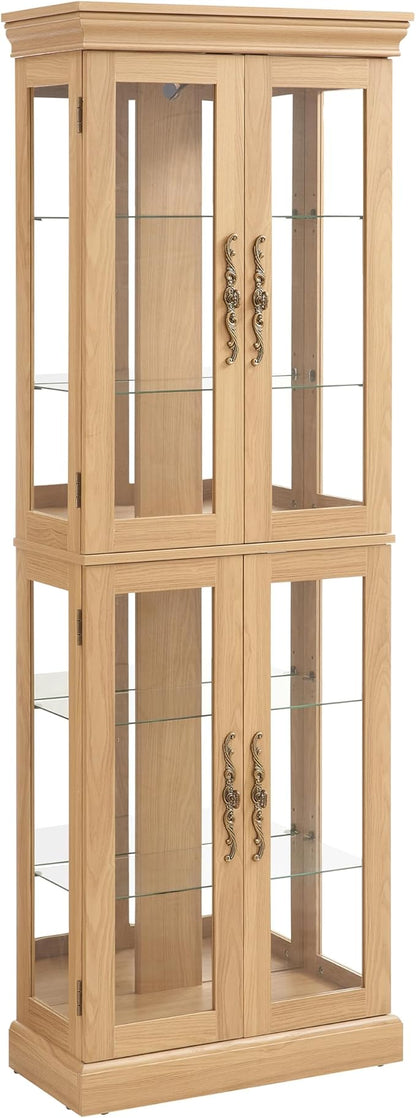 Lighted Glass Curio Cabinet - Image 3