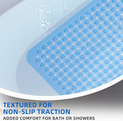 ZHICHENG Bath Tub and Shower Mats, Non-Slip 39 x 16 Inch Extra Long Bath Mat - Image 4