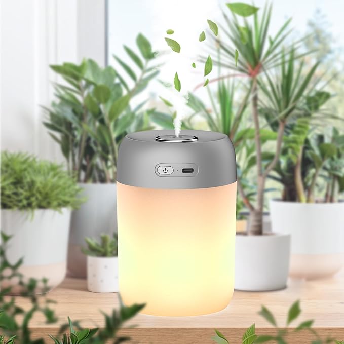 Night Lights Humidifiers For Bedroom, USB Rechargeable, LED Lights For Bedroom - Image 3
