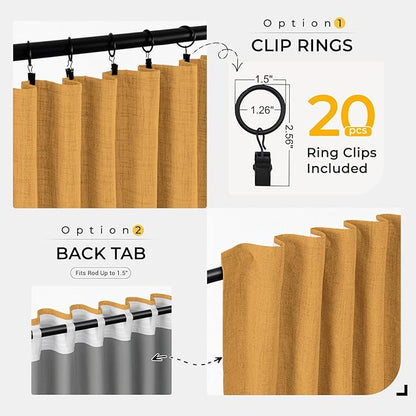 INOVADAY Thermal Sliding Door Curtains 100% Blackout Curtains - Image 4