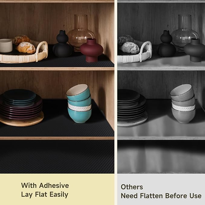 WochiTV Adhesive Shelf Liner 17.5 X 360 Inches Peel and Stick Kitchen Liner - Image 2