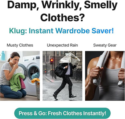 Klug Portable Dryer, 2-in-1 Clothes & Shoe Dryer, - Image 2