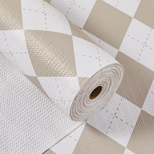 Beige Shelf Liner for Kitchen Cabinets 12" x 240" Non-Adhesive Non-Slip Drawer by MIAONET