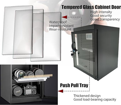 Electronic Dry Cabinet 30L, Camera Dry Cabinet 2 Tiers, Dehumidify Moisture - Image 6