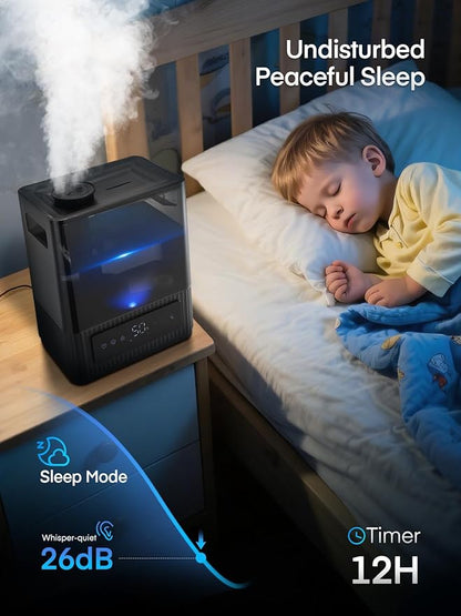 FOHERE Smart Humidifier for Bedroom, 6L Quiet Warm Cool Mist Humidifier - Image 4
