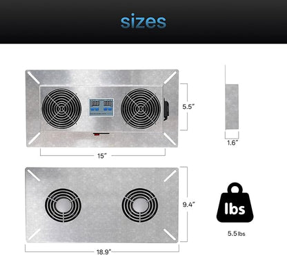 240 CFM Crawlspace Vent Fan, - Image 7