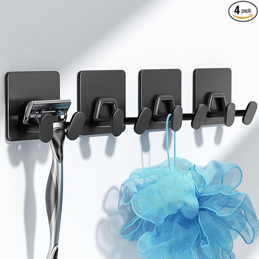 Adhesive Shower Hooks for Inside by susswiff