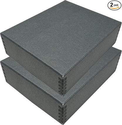 Lineco Museum Archival Storage Box, 8.75x10.75x3 in. Drop Front Design. by Lineco