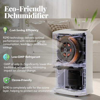 Energy Star 2024 Dehumidifier for Basement & Home, 90 Pint Smart Wi-Fi Control - Image 4
