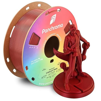 Polymaker Panchroma Red Color Changing PLA, Glitter Starlight Mars 3D Printer by Polymaker
