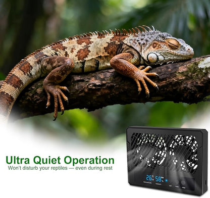 Reptile Dual-Head Temperature & Humidity Fan – Quiet Automatic Climate Control - Image 7