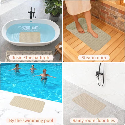 Anti-Slip Bathtub Shower mat, 27.5×14.5（Approximately 70×37cm） inch Soft - Image 7