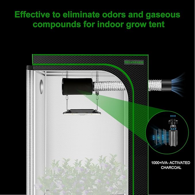 MELONFARM 4 inch Air Carbon Filter Smelliness Control - Image 6