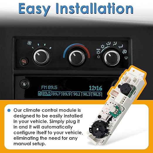 599-294 Heater A/C Control Switch, Front Climate Control Module Compatible - Image 5