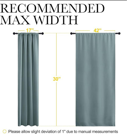 NICETOWN 2 Panels Blackout Curtains, Rod Pocket Thermal Insulated Drapes - Image 3