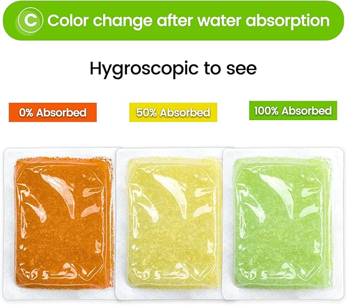 30Pcs 100 Gram Rechargeable Desiccant Packs, Moisture Absorbing Bag, Silica Gel - Image 4