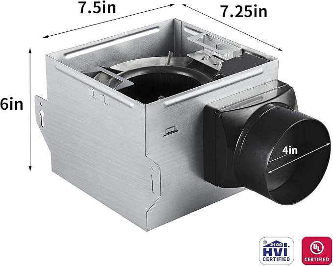Tech Drive Very Quiet Bathroom Exhaust Fan - Image 8