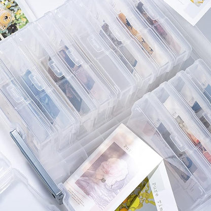novelinks Transparent 4" x 6" Photo Organizers and Photo Storage Box - Image 5