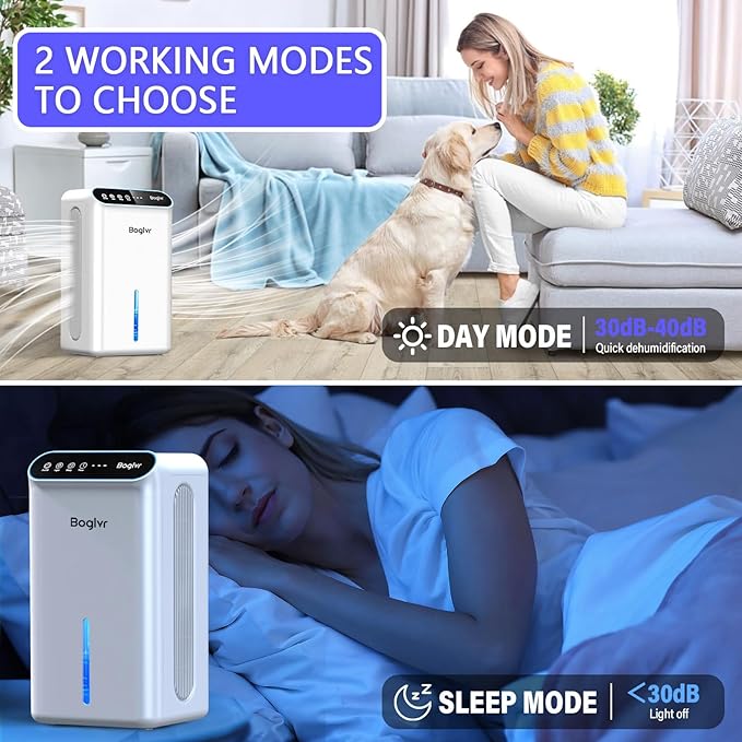 Dehumidifiers, Dehumidifier for Home Quiet Small Dehumidifier for Bedroom - Image 4