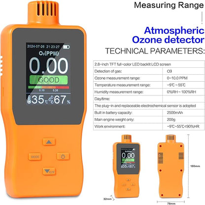 Ozone Detector, O3 Air Quality Meter Indoor, Portable Air Quality Monitor - Image 9