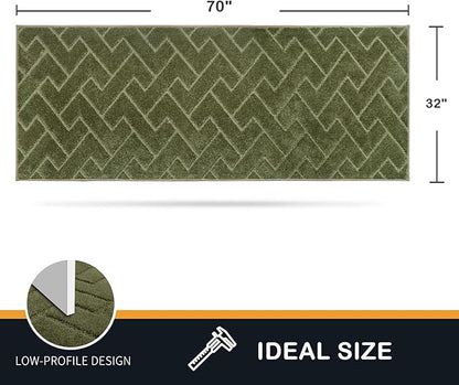 PURRUGS Dirt Trapping Door Mat 32" x 70", Non-Slip Machine Washable Entry Rug - Image 2