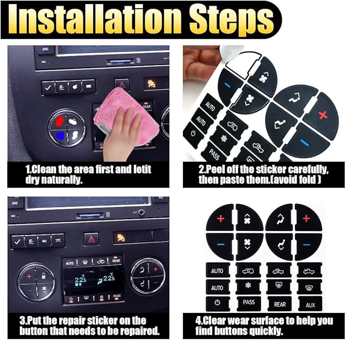 AC Dash Button Repair Kits, Repair - Image 6