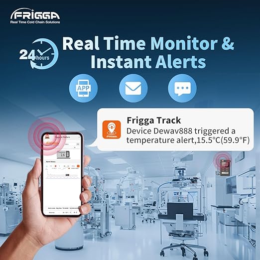 Frigga T72 4G/5G Temperature Monitor Real-Time Reusable Temperature Data Logger - Image 3