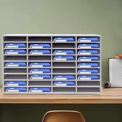 Literature Organizers 24/36Slots Mail Sorter Compartment Files Rack File - Image 8