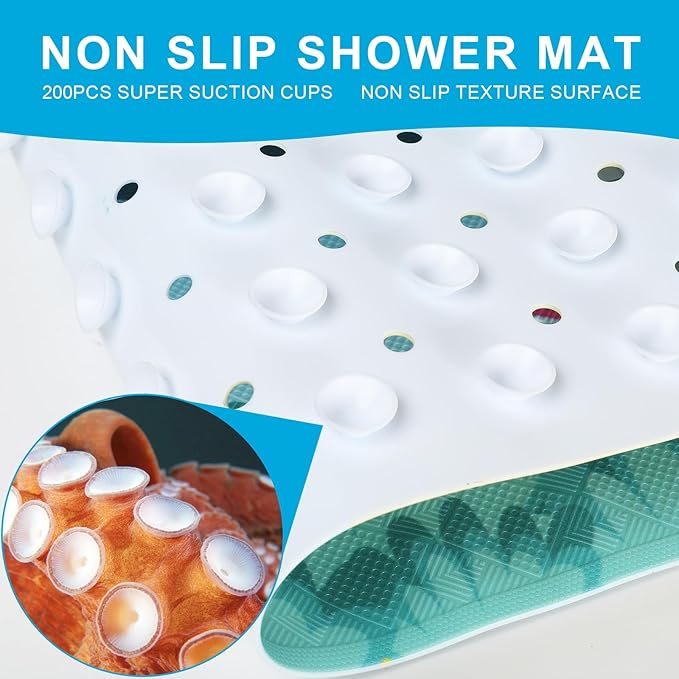 XIYUNTE Baby Bath Mat for Tub Non Slip Kids Bath Mat - Image 3