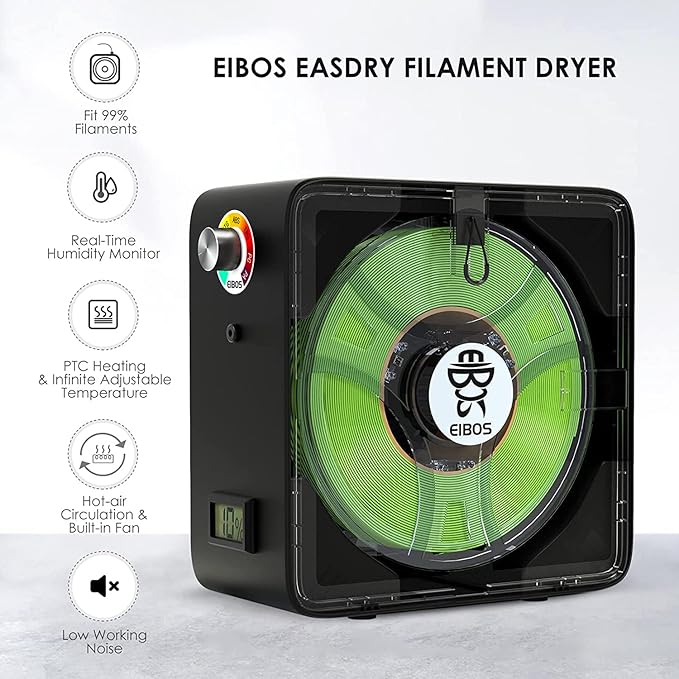 【EIBOS Official】 3D Printer Filament Dryer Easdry, 3D Printer Filament Dry Box - Image 2
