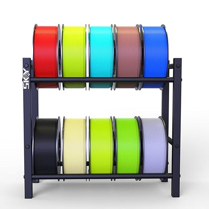 Lutyr Skouphy 3D Printer Filament Storage Rack, 2 Tier Filament Spool Holders by Lutyr