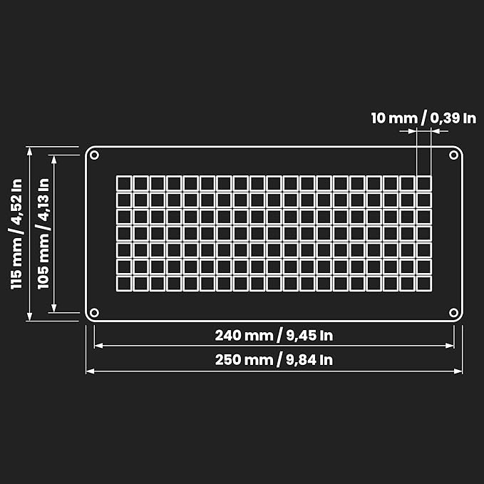Repa Market 10" x 5" Inch White Galvanized Steel Rectangular Crawl Space Vent - Image 2