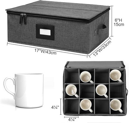 Mug Storage Box with Dividers, China Storage Containers - Image 5