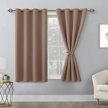 Hiasan Blackout Curtains for Bedroom, 52 x 54 Inches Long - Image 2