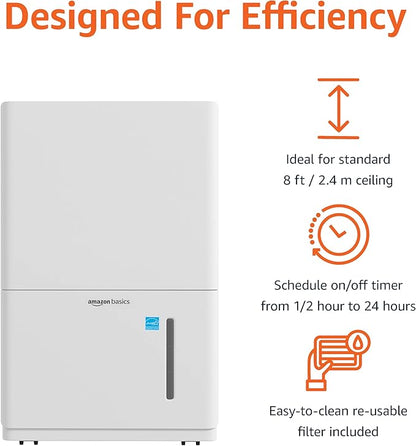 Amazon Basics 50-Pint Large Dehumidifier - Image 3