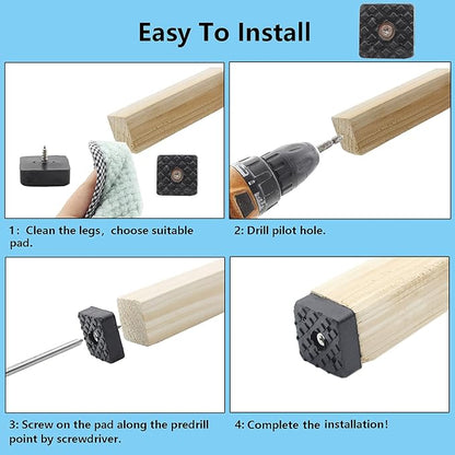 20PCS Screw on Furniture Pad, TTZEZE Furniture Sliders - Image 5
