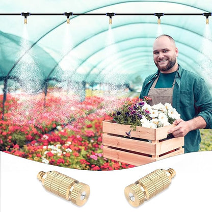 Brass Anti-drip Fogging Spray Head Outdoor Cooling System, 0.012" Orifice 10/24 - Image 6
