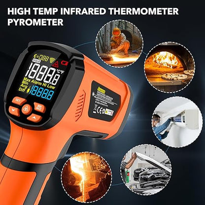 MESTEK Infrared Thermometer Temperature Gun -40℉~2912℉, High Temp Thermometer - Image 7