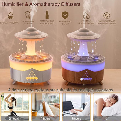Raindrop Humidifier for Bedroom Large Room -Air Humidifiers and Aromatherapy - Image 3