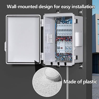 Electrical Junction Box, Ventilated Design, Cable Grommets, Indoor/Outdoor Use - Image 2